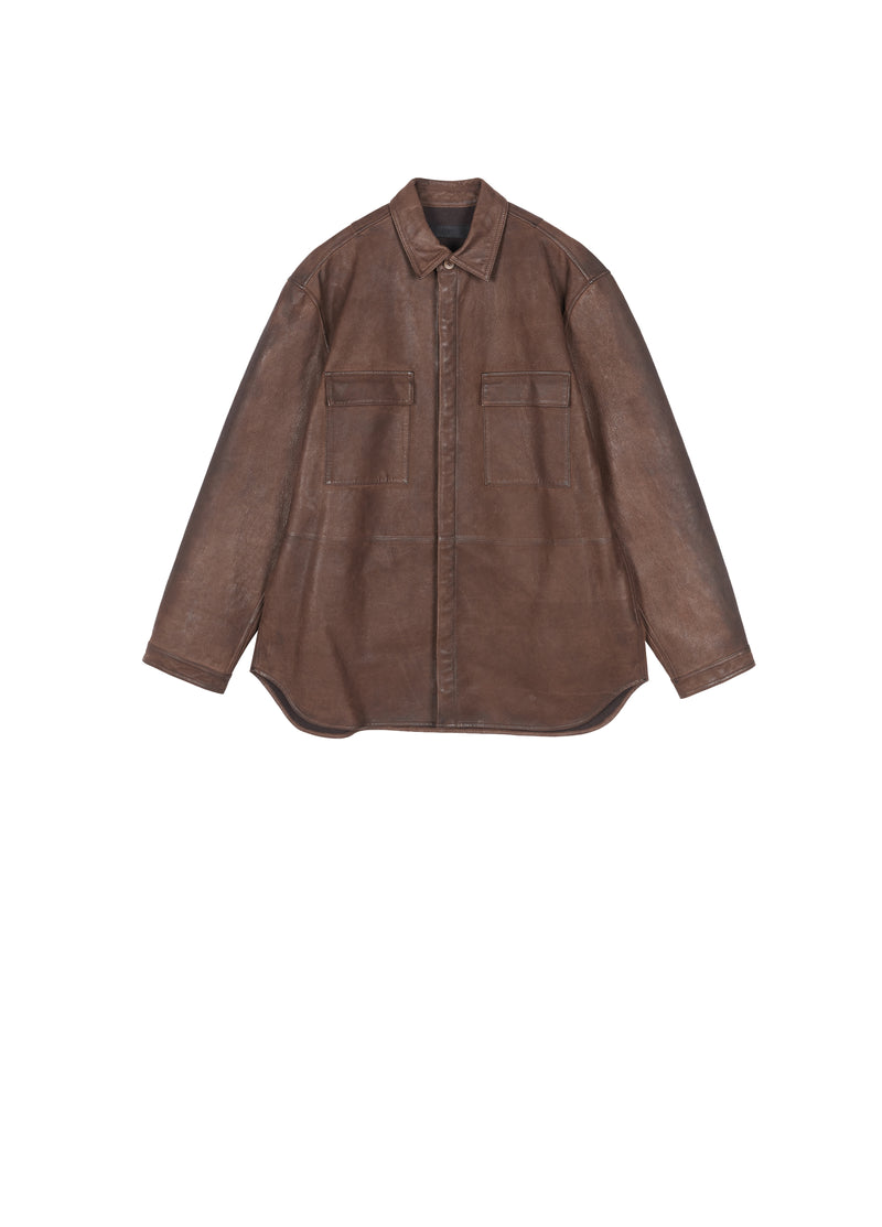 Jacket / JNBY Relaxed Fit Sheepskin Leather Jacket
