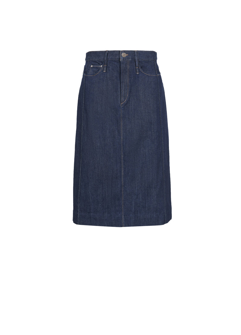 Skirt / JNBY Cotton A-Line Midi Denim Skirt