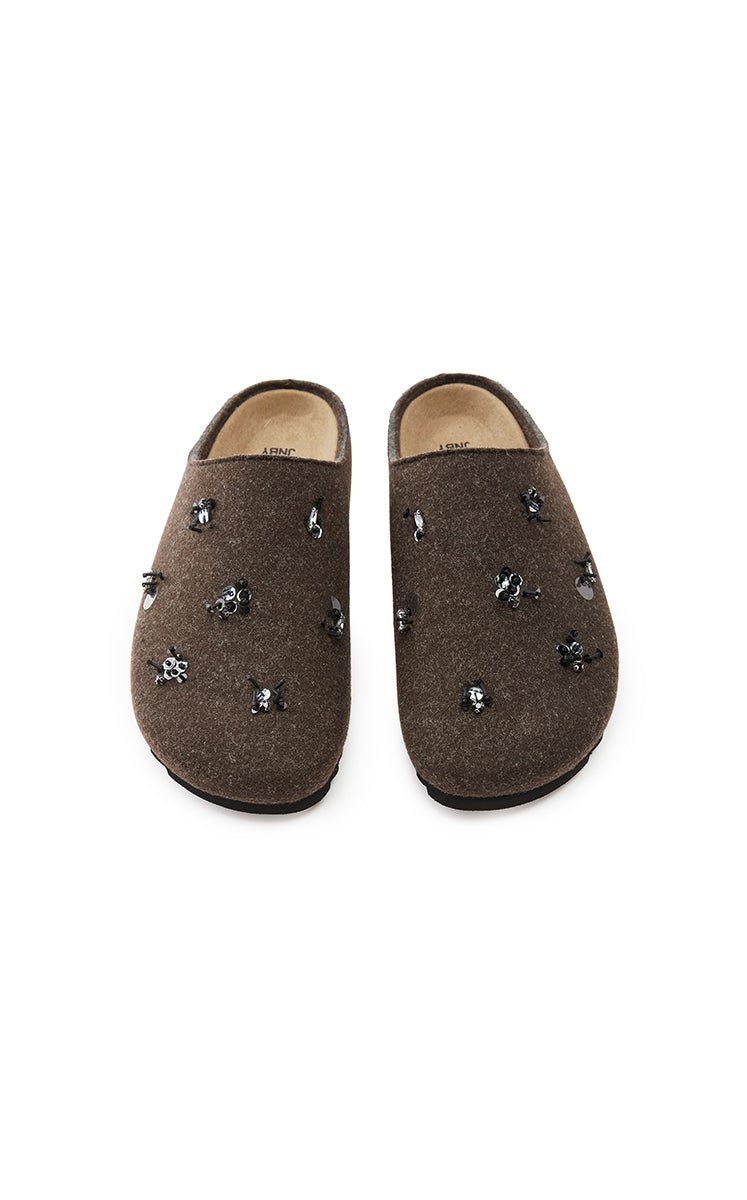 Shoes / JNBY Wool Felt Slip-Ons Shoes