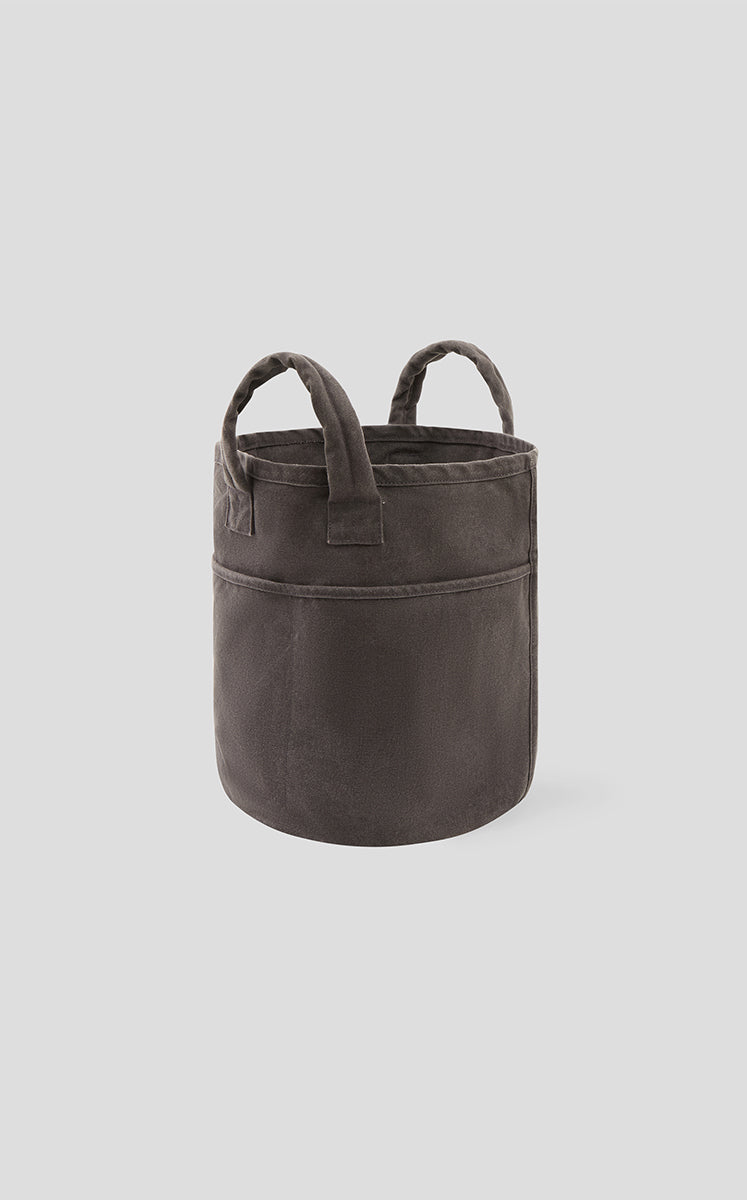 Bag / JNBYHOME Large Canvas Shoulder Tote Grey Brown M