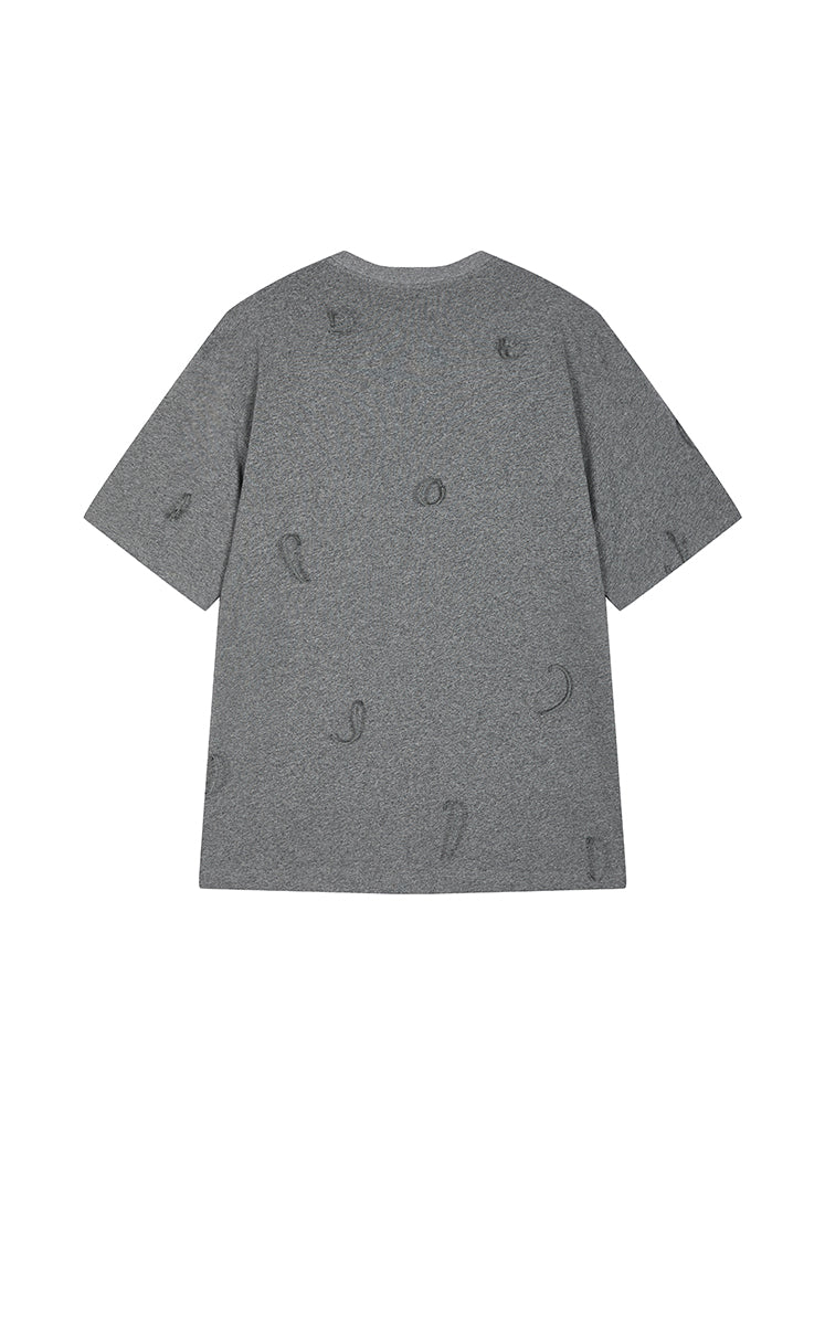 T-Shirt / JNBY Sculptural Fringe Cotton Tee