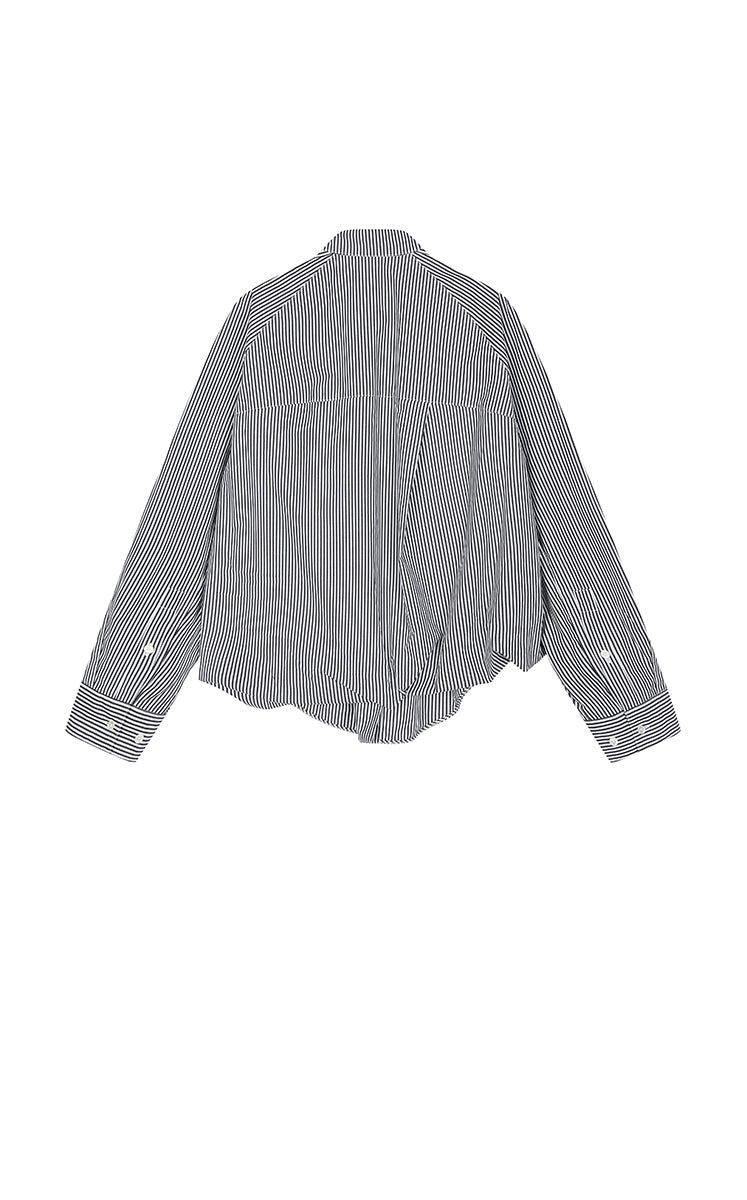 Shirt / JNBY Cotton Panel Long Sleeve Shirt