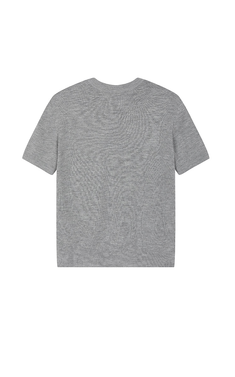 Sweater / JNBY Wool Stretch Short Sleeve Pullover