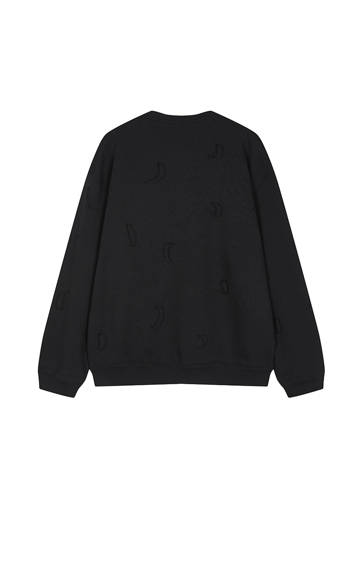 Sweatshirt / JNBY Loose Cotton Fringe Sweatshirt