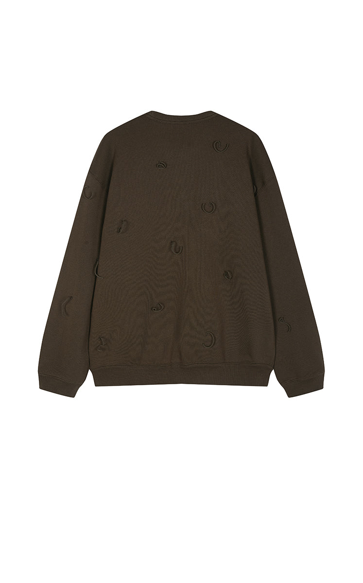 Sweatshirt / JNBY Loose Cotton Fringe Sweatshirt