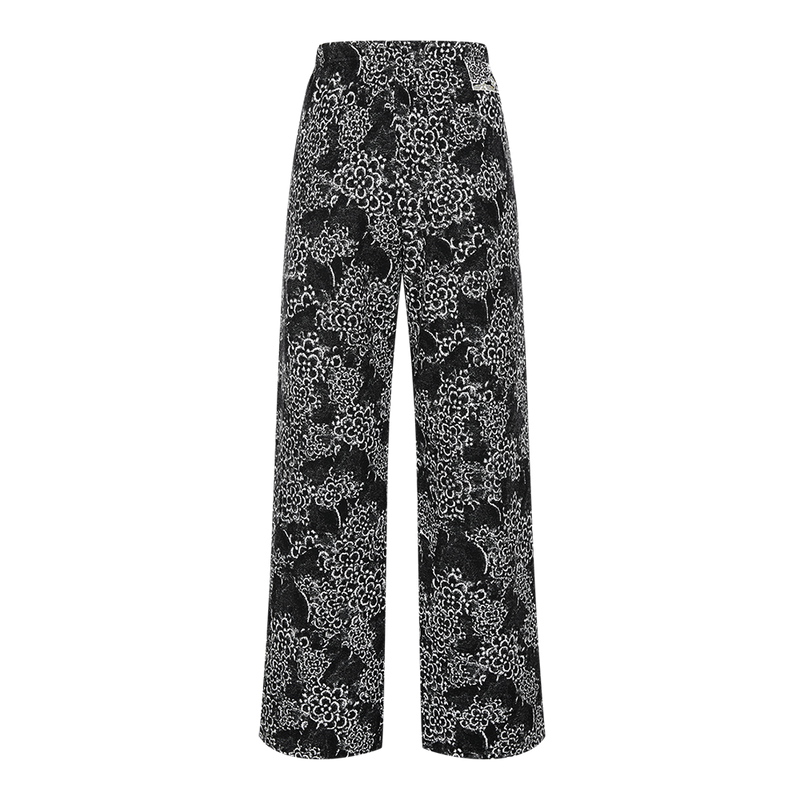 Pants / JNBY Shadow Art Straight Wool Blend Pants