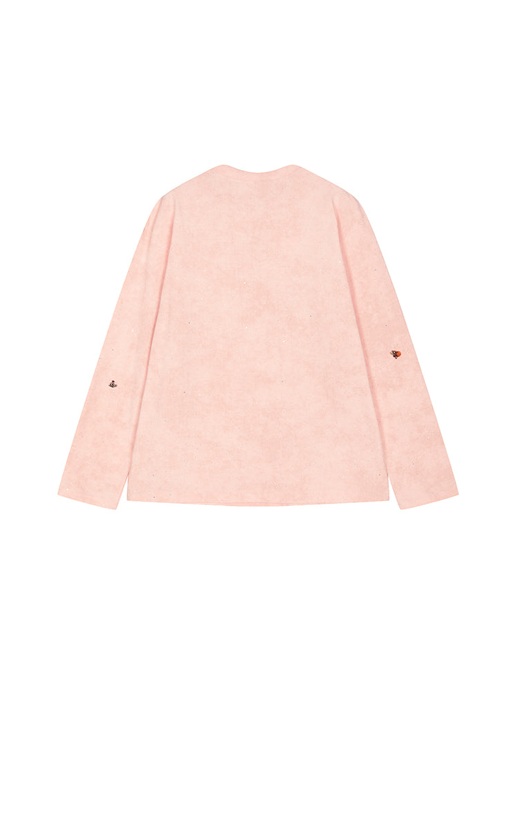 T-Shirt / JNBY Beaded Cotton Long Sleeve Tee