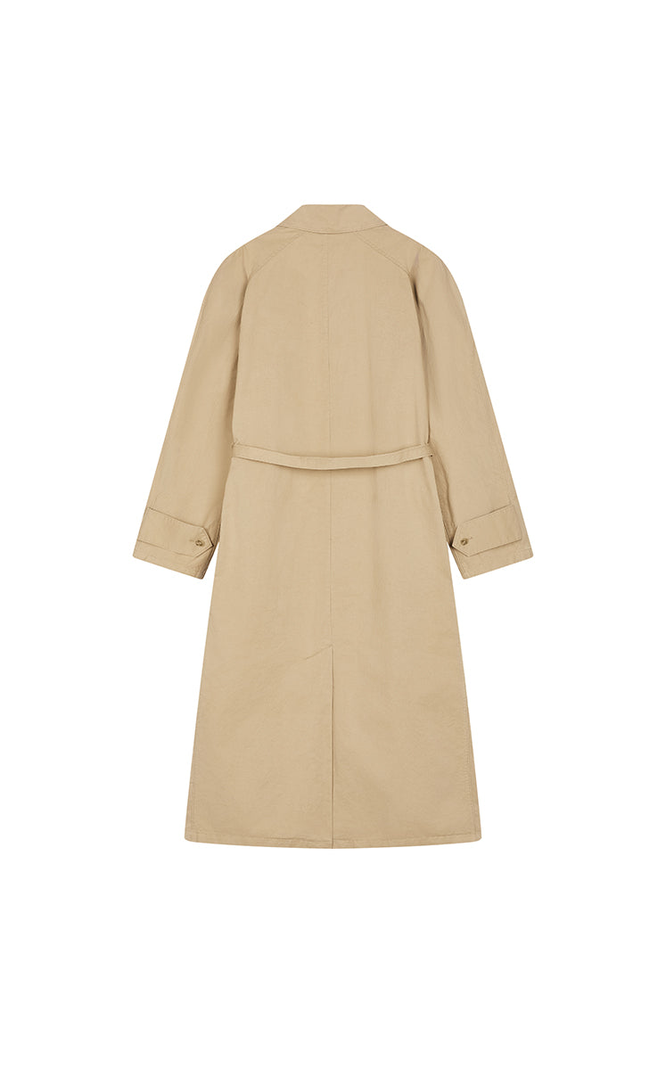 Trench Coat / JNBY Oversized Cotton Maxi Trench Coat