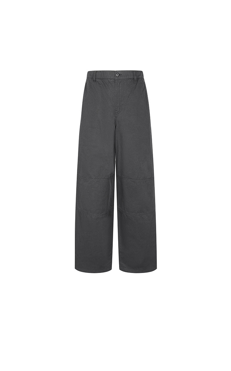 Pants / JNBY Cotton Twill Straight-Leg Trousers