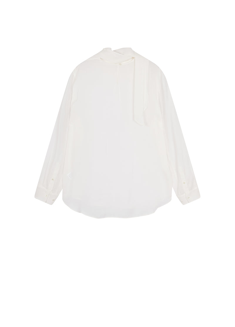 Shirt / JNBY Cupro Relaxed Long Sleeve Blouse