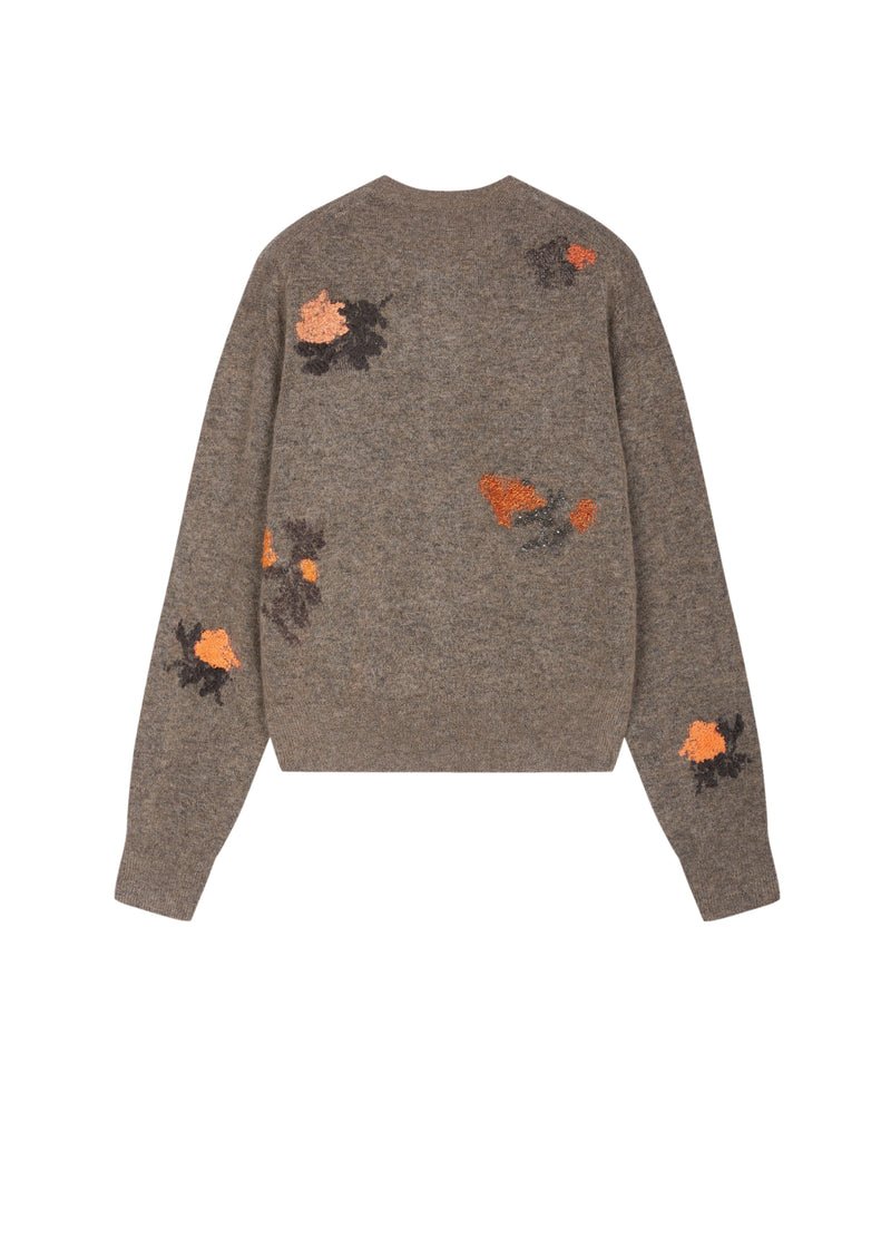 Cardigan / JNBY Mohair Blend Floral Jacqueline Short Sweater