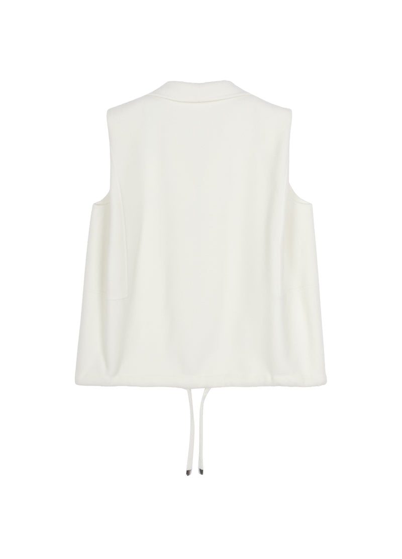 Vest / JNBY Wool Double-Faced Stand Collar Vest