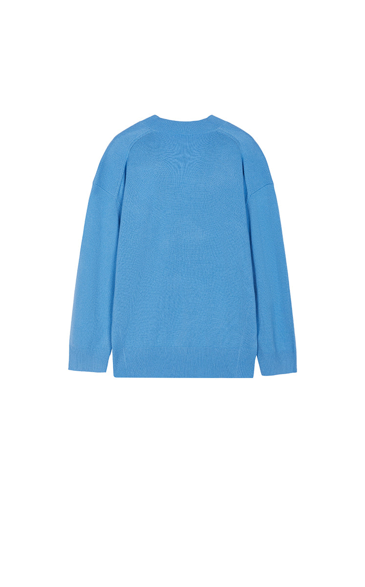 Sweater / JNBY Alpaca Wool Blend V-Neck Pullover