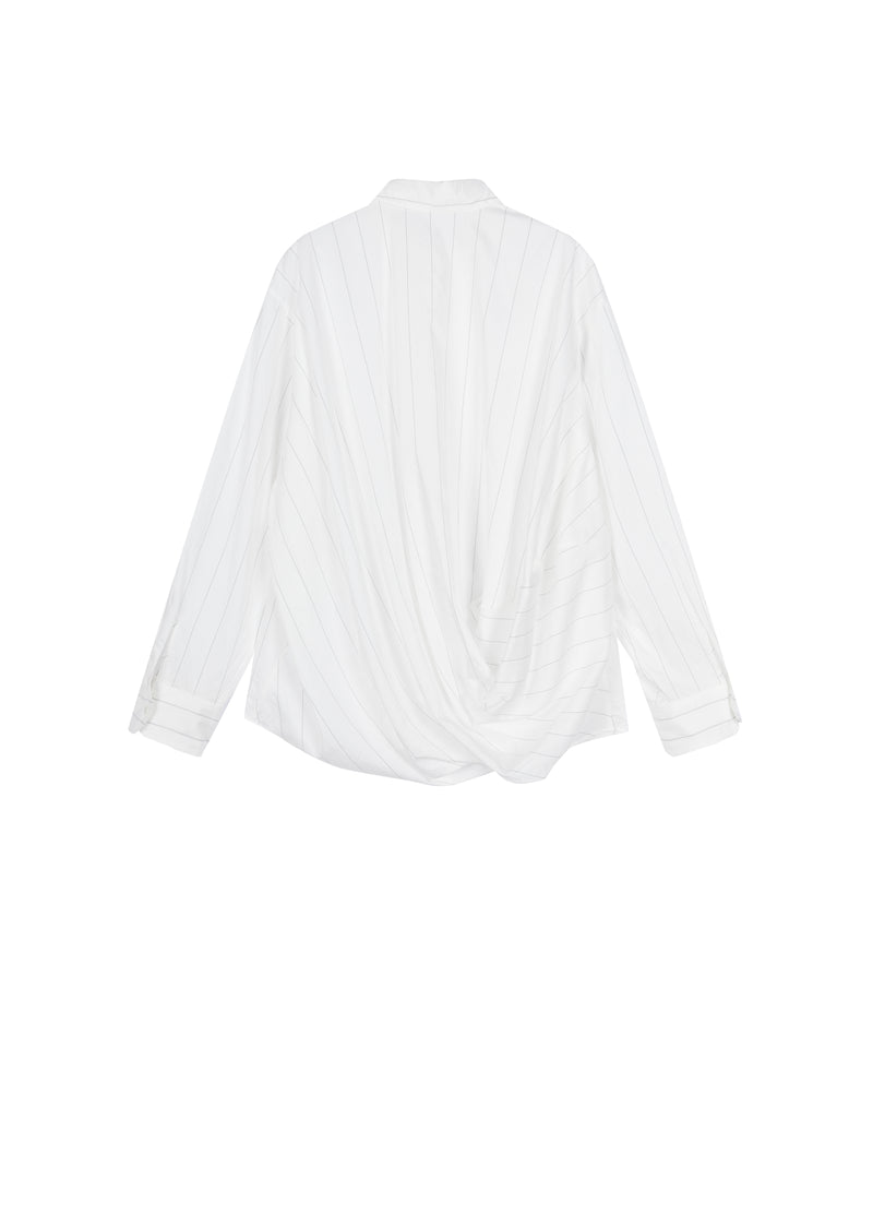 Shirt / JNBY Oversized Modal Striped Long Sleeve Shirt