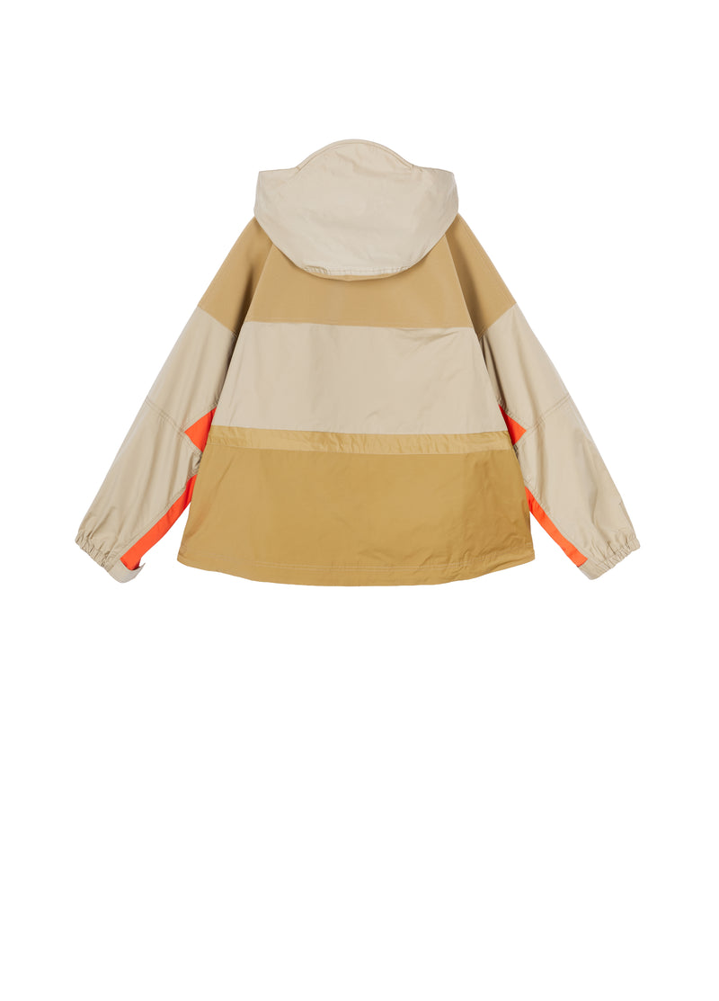 Jacket / JNBY Oversized Hooded Spliced Memory Fabric Jacket