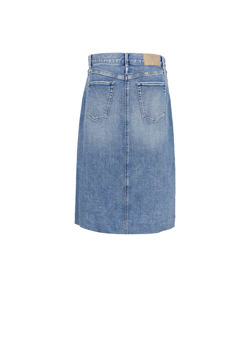 Skirt / JNBY Cotton A-Line Midi Denim Skirt