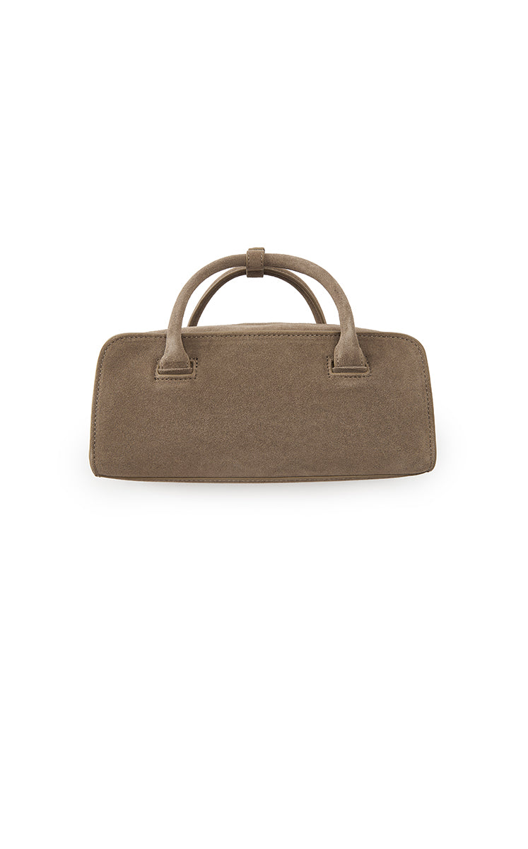Bag / JNBY Classic Suede Bowling Bag Yellow Kahaki M