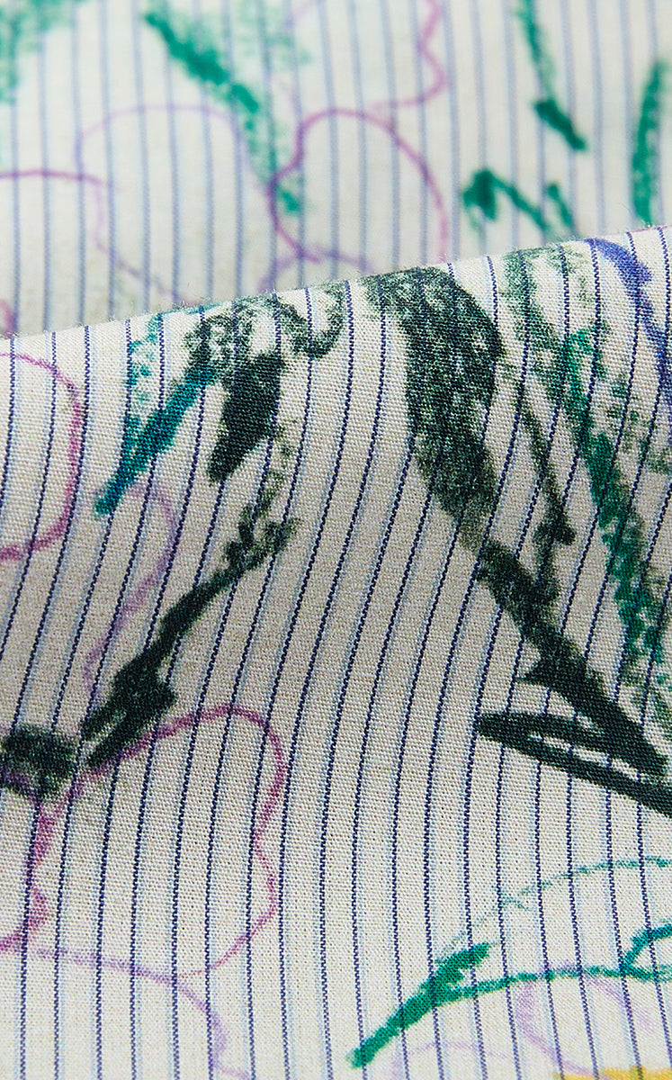 Shirt / JNBY Colored Pencil Floral Cotton Shirt