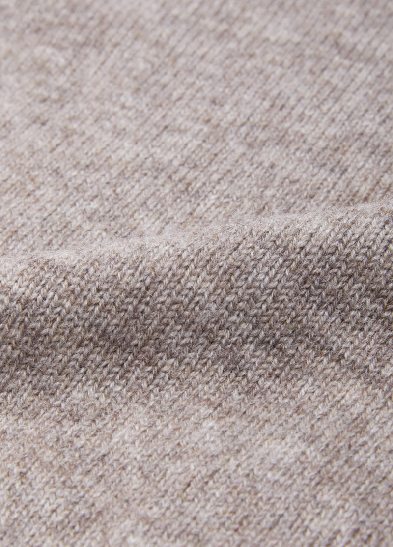 Sweater / JNBY Wool Yak Blend V-Neck Patchwork Pullover