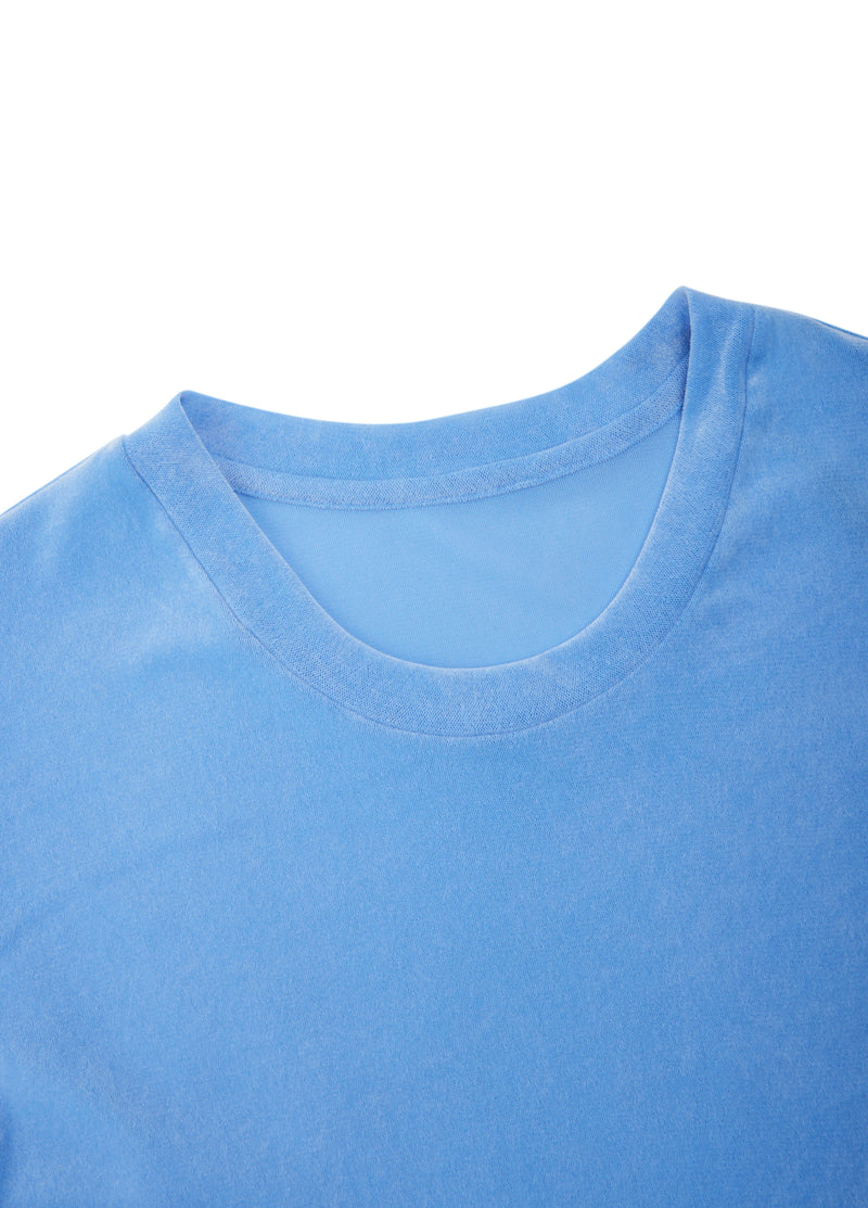 T-Shirt / JNBY Nylon Flocked Mesh Long Sleeve Top