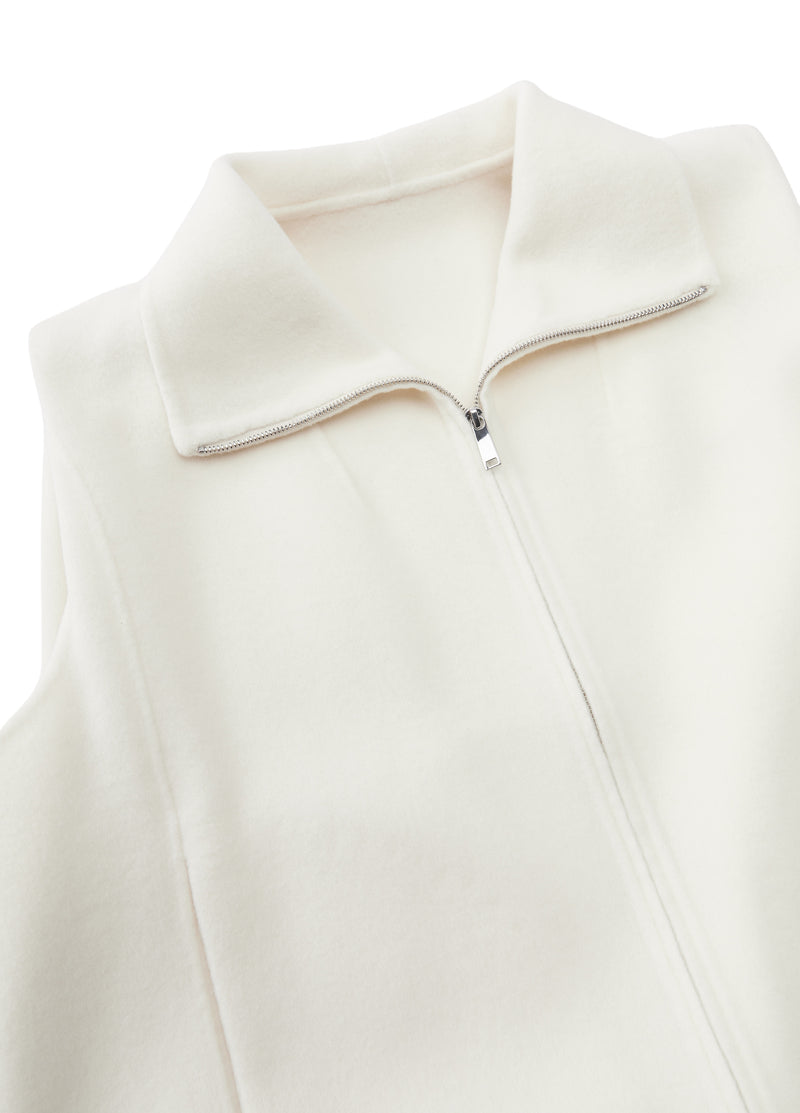 Vest / JNBY Wool Double-Faced Stand Collar Vest