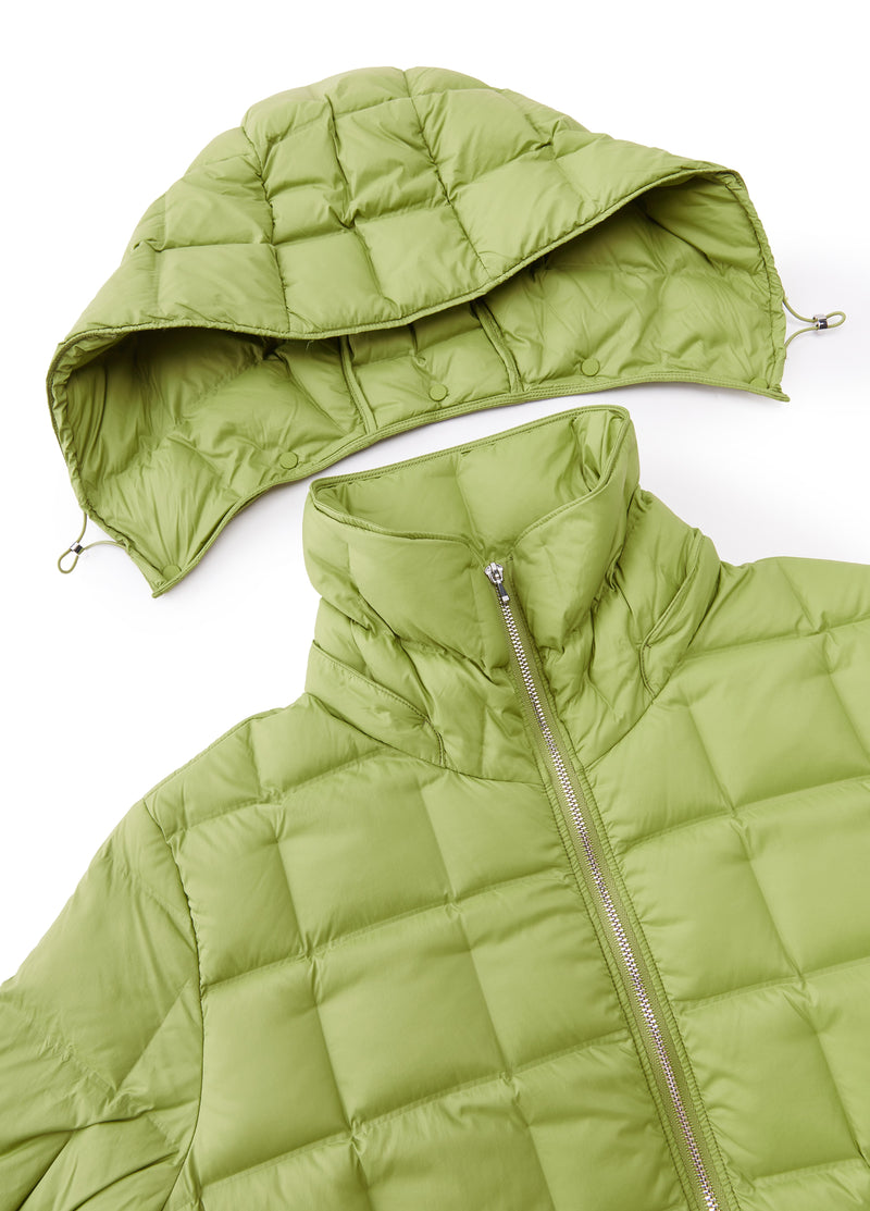 Coat / JNBY A-Line Long Down Coat with Detachable Hood