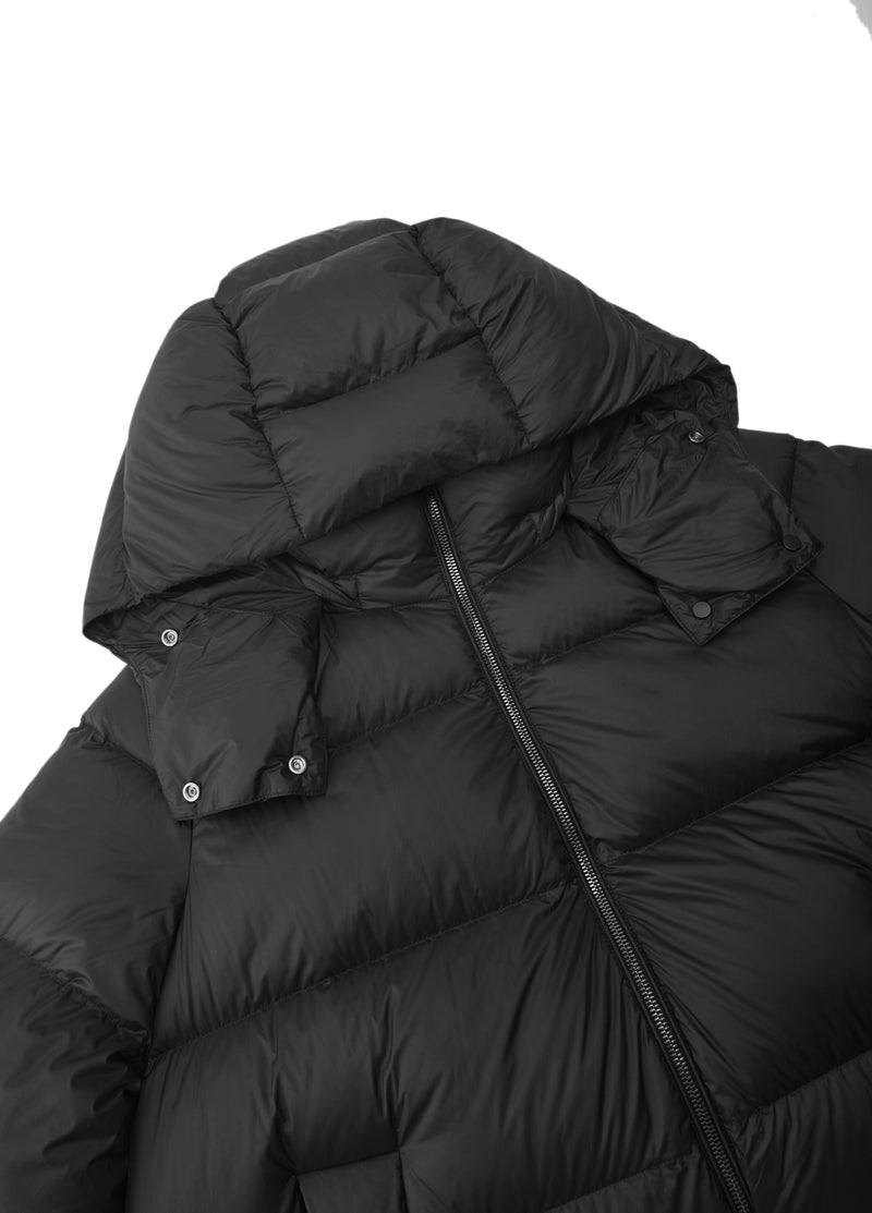 Coat / JNBY A-Line Down Puffer Jacket with Detachable Hood