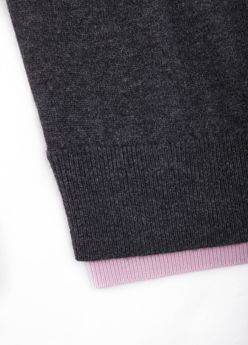 Sweater / JNBY Merino Wool Cashmere Blend V-Neck Pullover