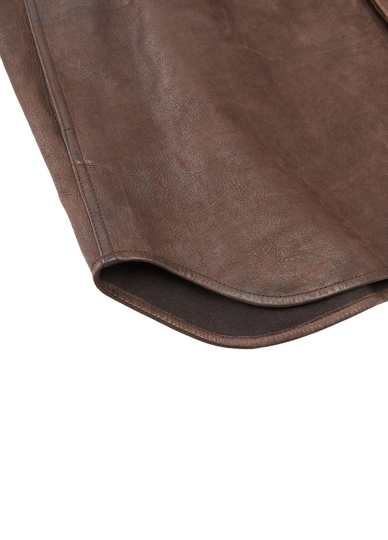 Jacket / JNBY Relaxed Fit Sheepskin Leather Jacket