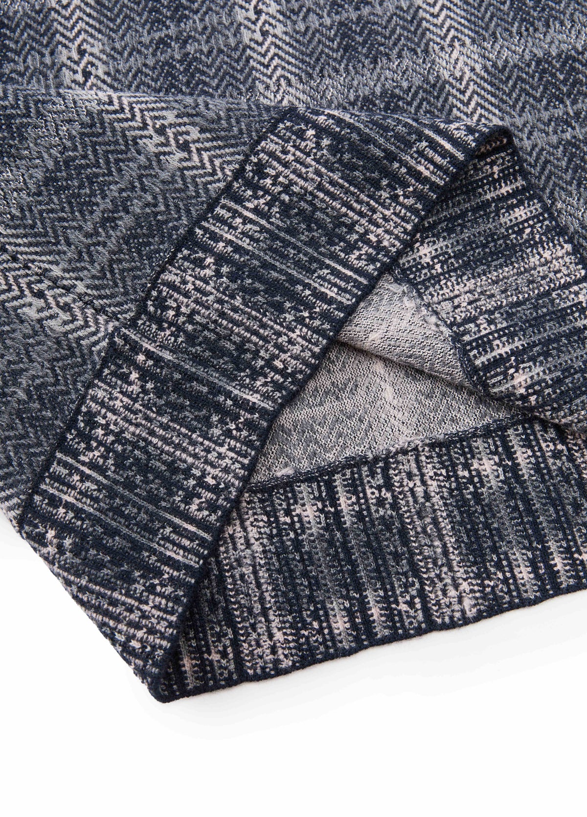 Sweater / JNBY Merino Wool Jacquard Stand Collar Pullover
