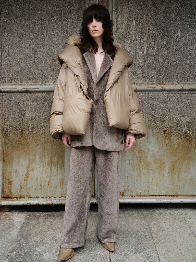 Coat / JNBY Nylon Hooded Down Coat