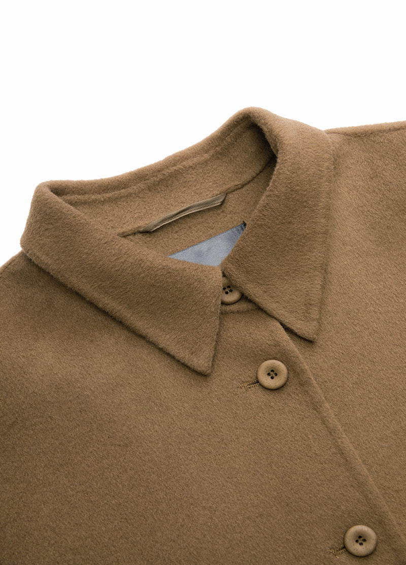 Coat / JNBY Wool-blend Cashmere Cropped Jacket