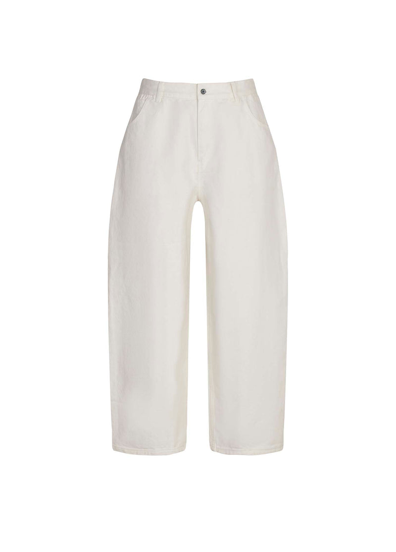 Pants / JNBY Loose Fit Fashion Cotton Pants White