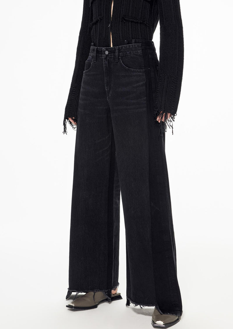 Jeans / JNBY Loose Fit irregular Patchwork Jeans Black