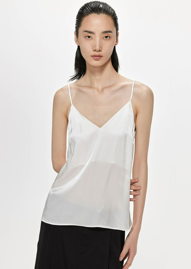 Vest / JNBY Mulberry Silk V-Neck Camisole White