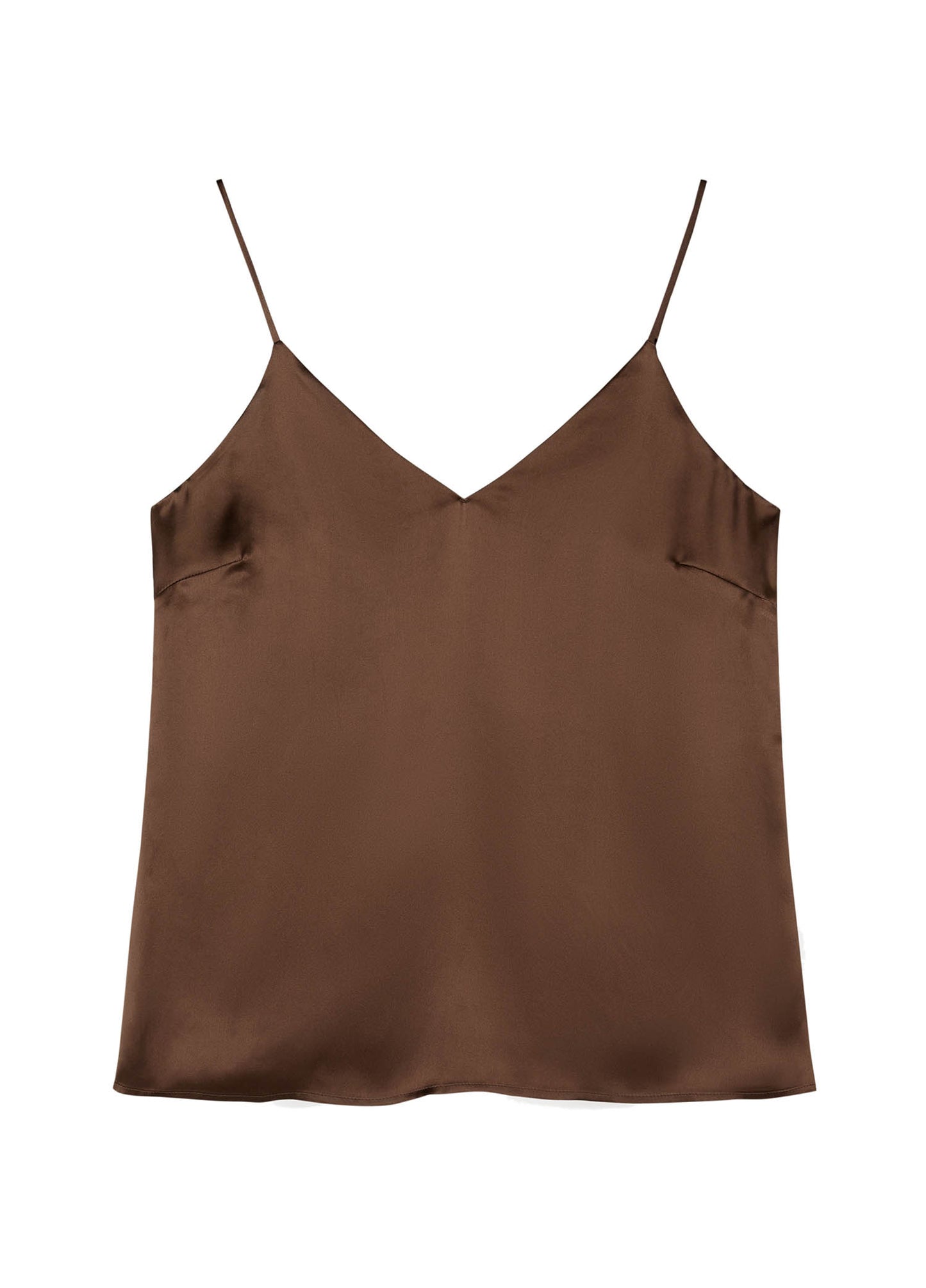 Vest / JNBY Mulberry Silk V-Neck Camisole Brown
