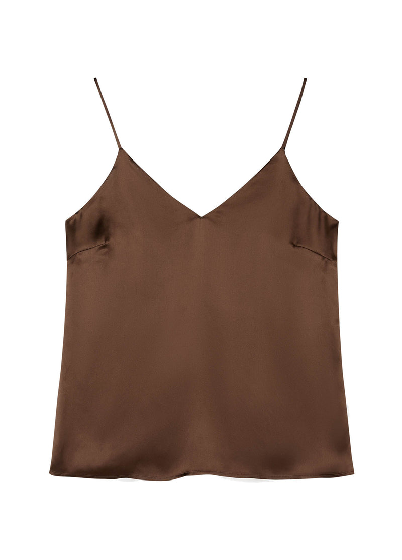 Vest / JNBY Mulberry Silk V-Neck Camisole Brown