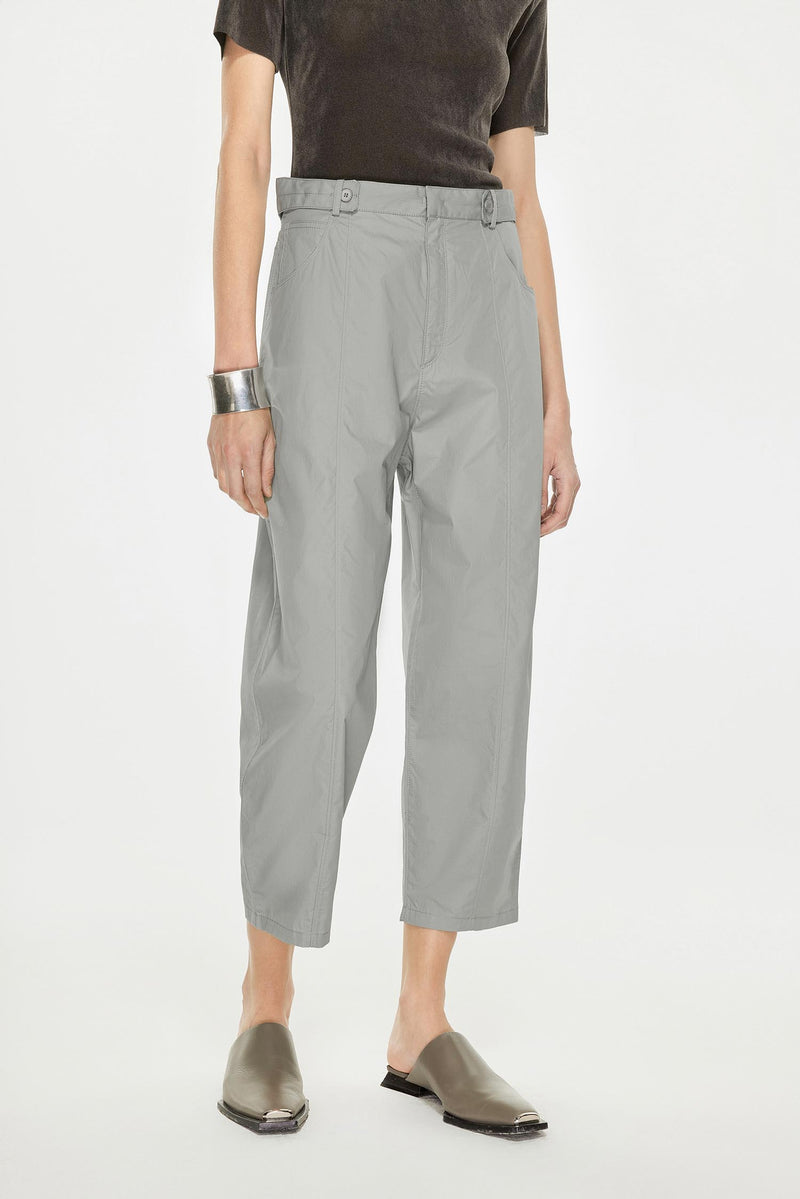 Pants / JNBY Solid Cotton Cropped Pants (100% Cotton) Grey