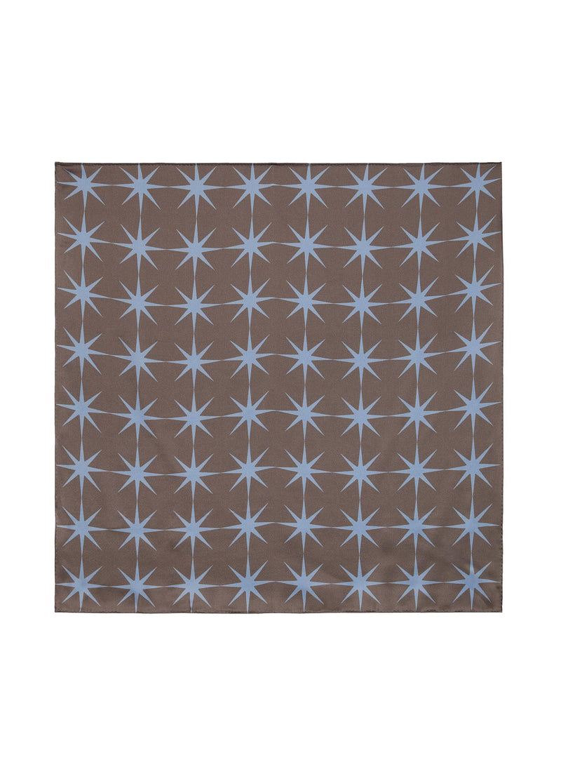 Scarf / JNBY Silk Print Star Scarf (100% Silk) Brown M
