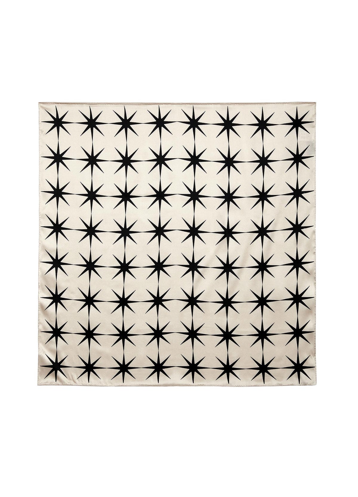 Scarf / JNBY Silk Print Star Scarf (100% Silk) Beige M