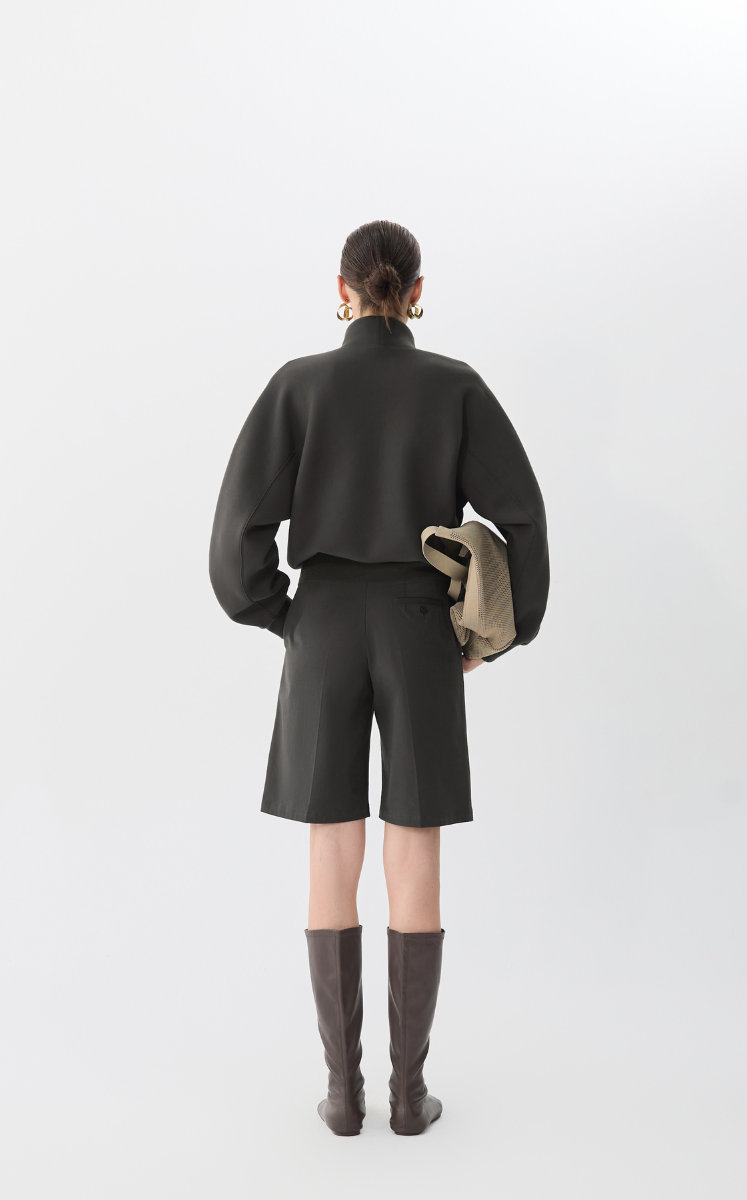 Sweatshirt/JNBY Cotton Blend Air Layer Pullover
