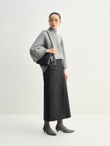 Sweater / JNBY Wool Cashmere Blend Short Sleeve Top