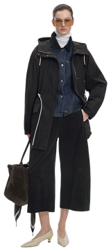 Coat / JNBY Bio-based T400 Drawstring Hooded Trench