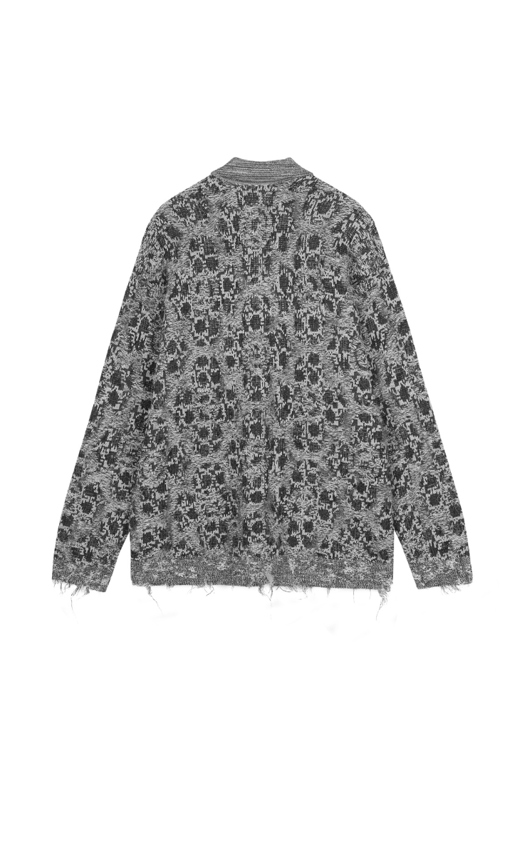 Sweater / JNBY Geometric Patterned Polo Neck Sweater