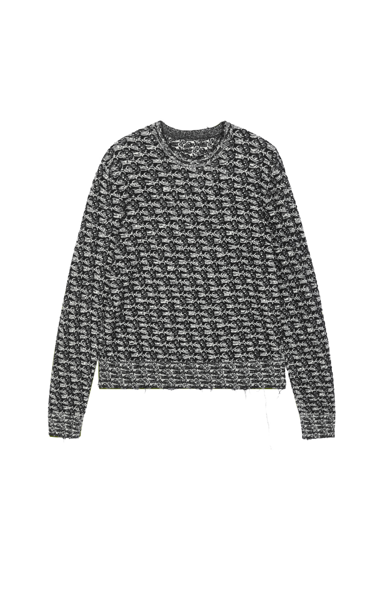 Sweater / JNBY Patterned Long-Sleeve Sweater Black