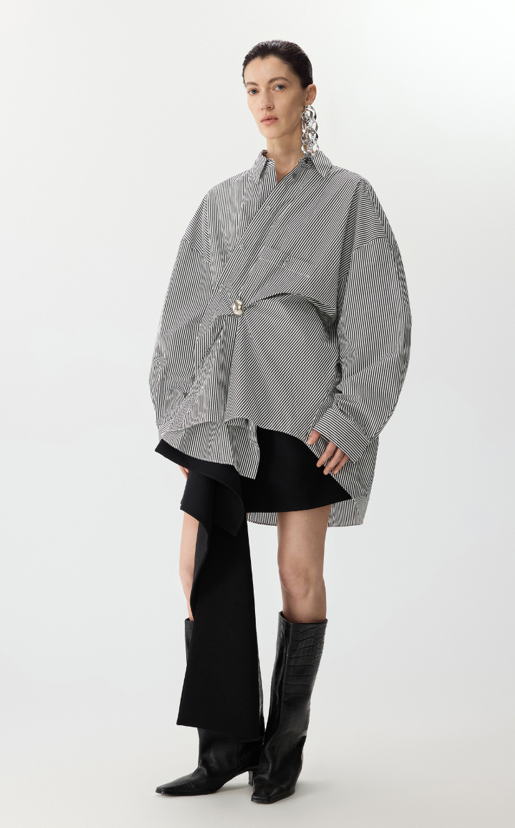 Shirt / JNBY Oversized Pleated Shirt Grey