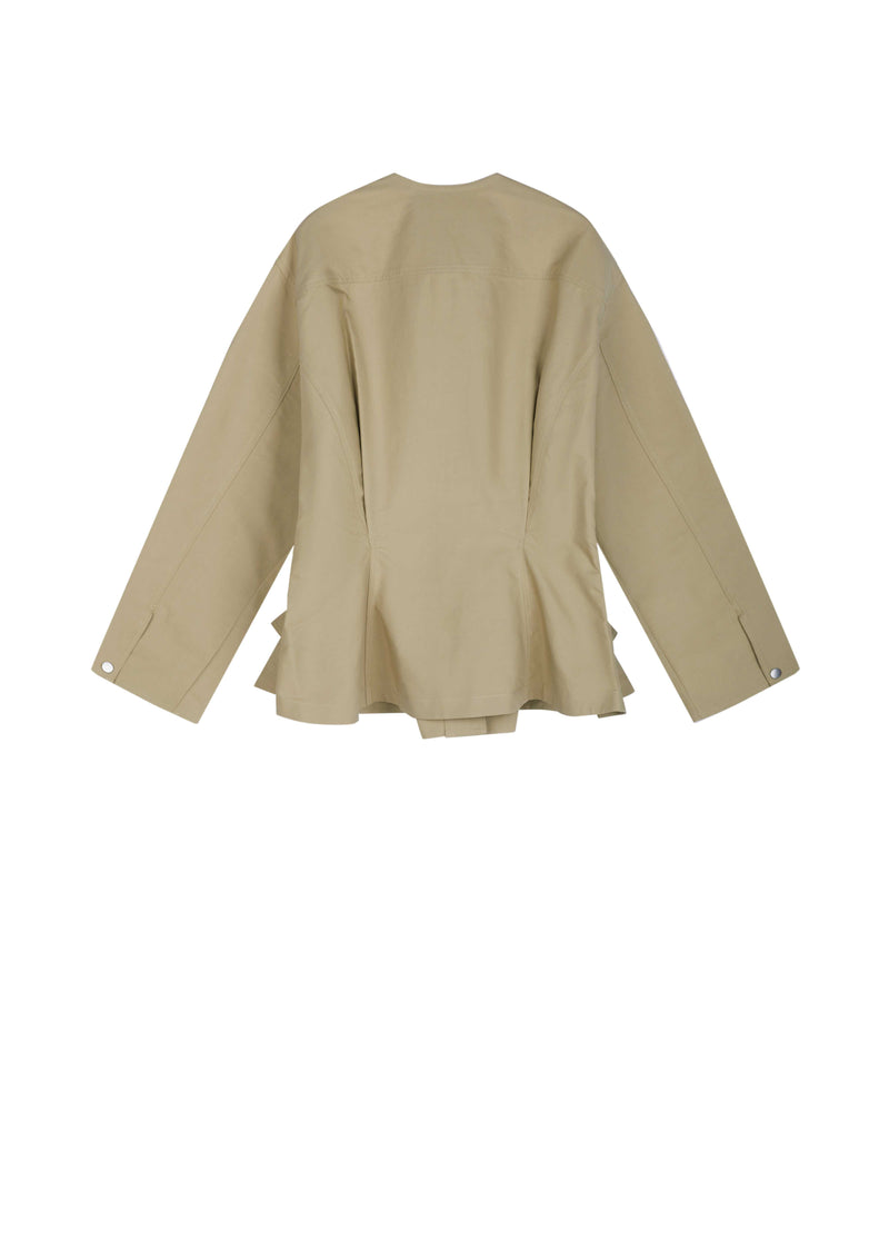 JNBY Cotton Double-Layer Relaxed Fit - Green Khaki - [view] -1