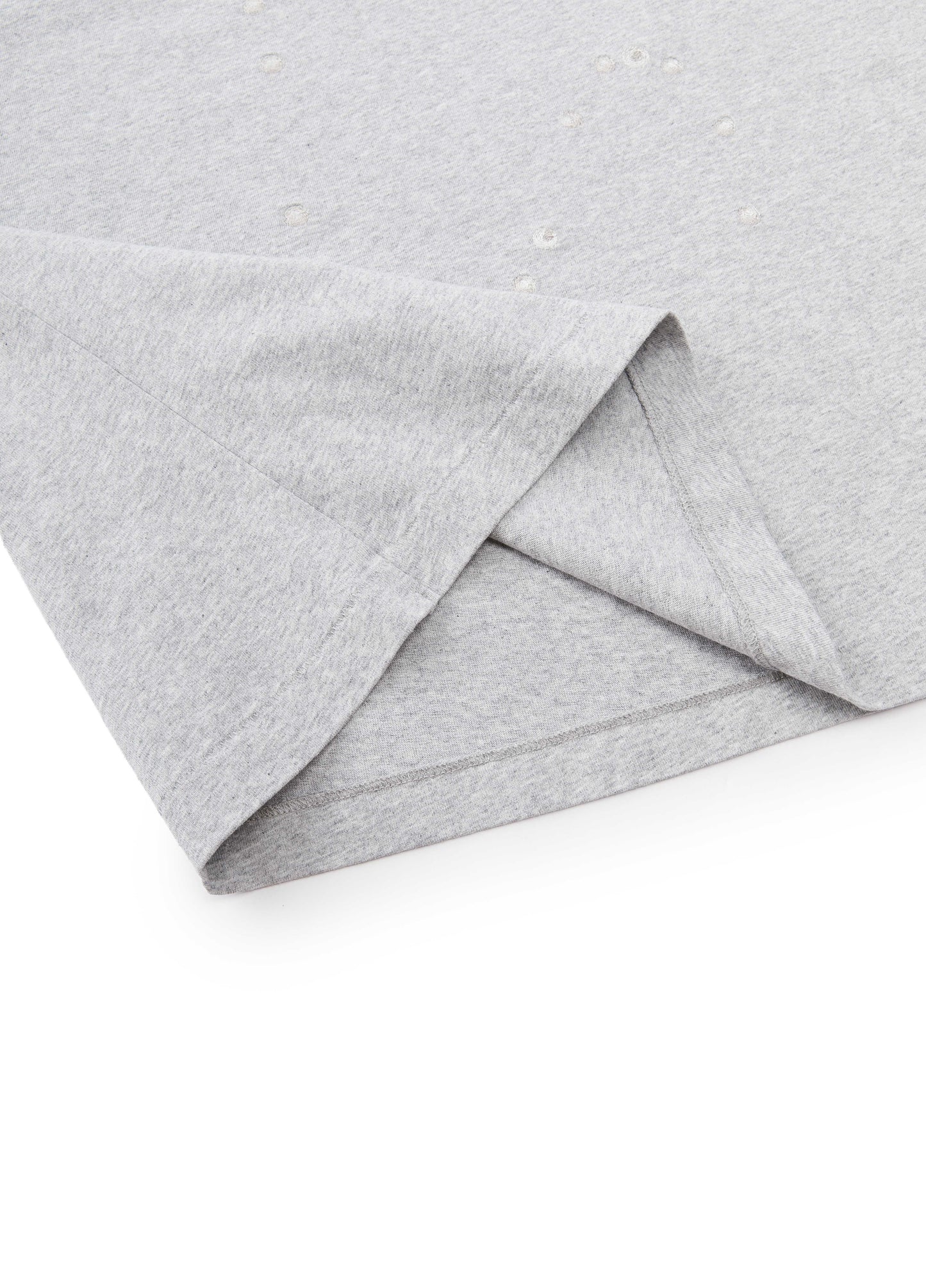 JNBY Cotton Pearl Embroidered Relaxed Tee - ash - [view] -2