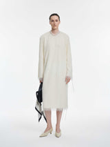 Dress / JNBY Textured Jacquard Tie-Detail Long Sleeve Dress