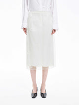 Skirt / JNBY Textured Embroidered Midi Skirt